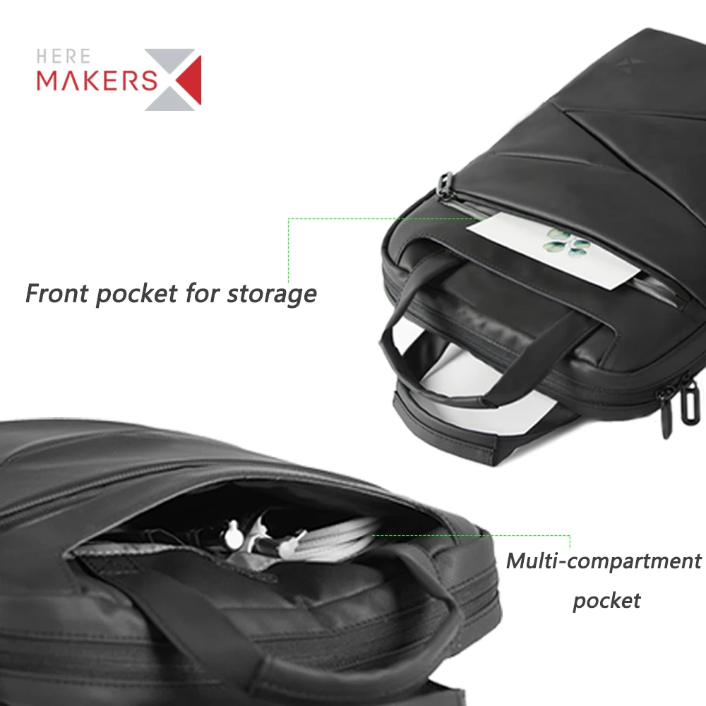 Factory Custom wholesale Small Tote Laptop Back pack bag Rucksack Man 14 inch Lightweight Urban Casual Business RPET Backpack