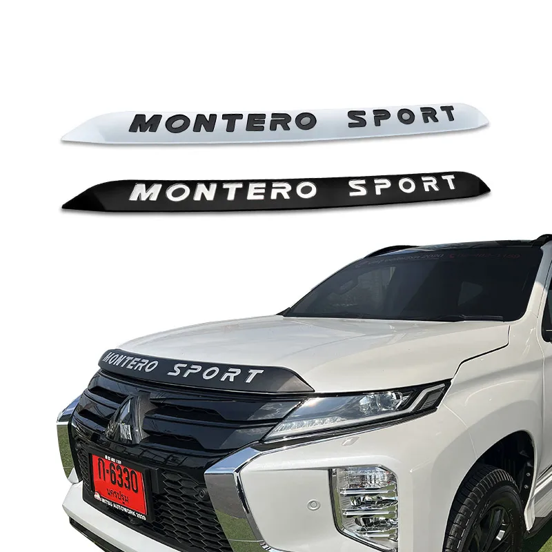 car hood protector custom  bonnet trim exterior accessories bonnet guard light for mitsubishi pajero montero v97  2006-  2015-