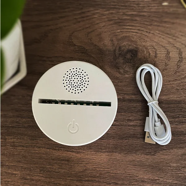 RGB LED Lamp Base for 3D Led Night Light ABS Acrylic Black 3D LED Lamp Night Light Touch Base with BT speaker