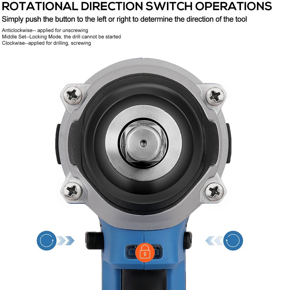 20V Cordless Brushless 300N.m Impact Wrench (Bare Tool)