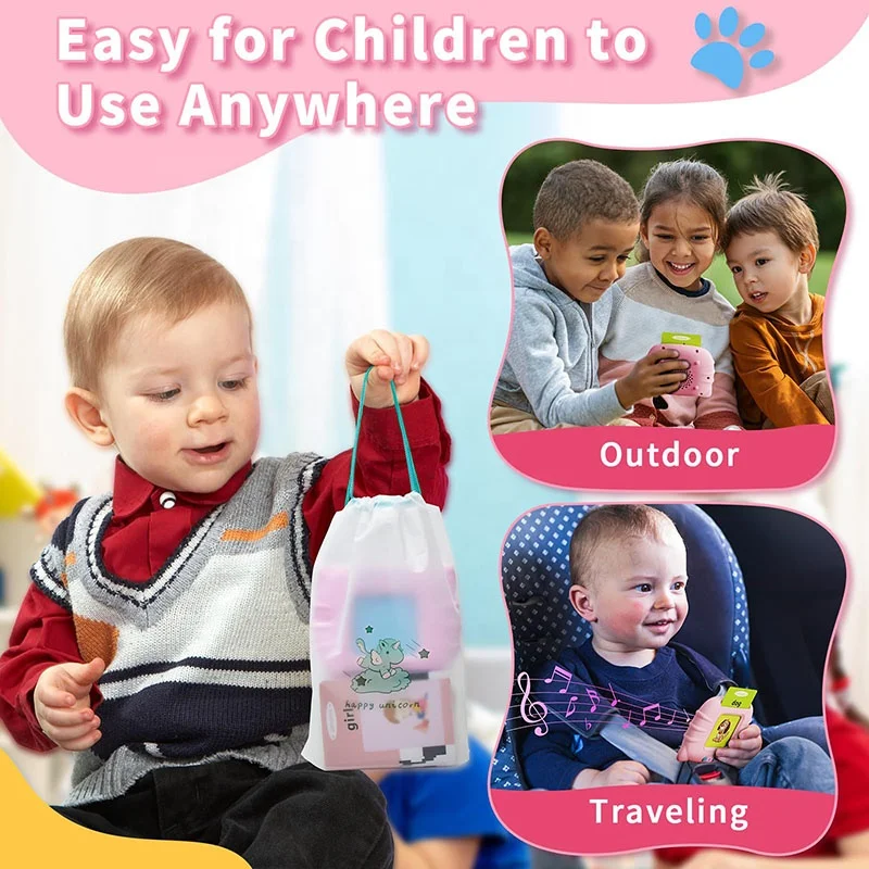 Toddler Montessori Toys Autism Sensory Toys For Autistic Children Speech Therapy Toys 224 Sight Words Talking Flash Cards