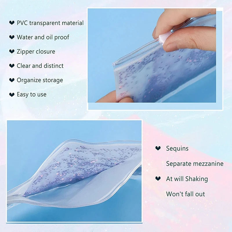 custom Binder Cash Envelopes PVC Budget zipper  Envelopes for 6 Ring Refillable Binder Notebook Planner