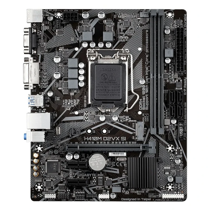 Original H410M D2VX SI Desktop Motherboard Intel 10th Gen Processor H410 Chipset DDR4 LGA 1200 SATA Main board