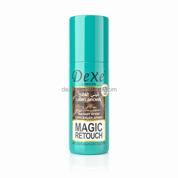 Dexe Factory Wholesale Hair Filler Instantly Conceals Spray Brown Hair Root Cover Up Gray Concealer Thickener Spray