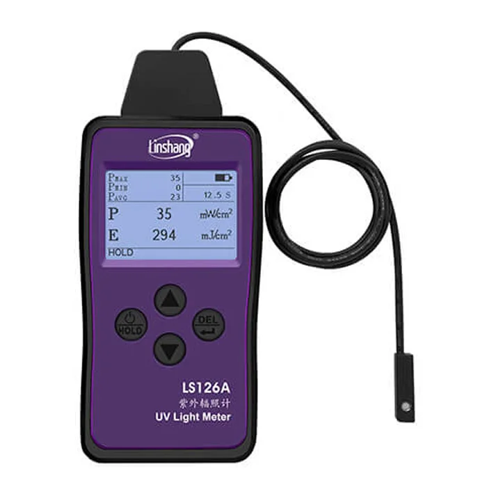 UV Light Meter UV Irradiance Meter UV Intensity Meter with Ultra-Small Probe Sensor