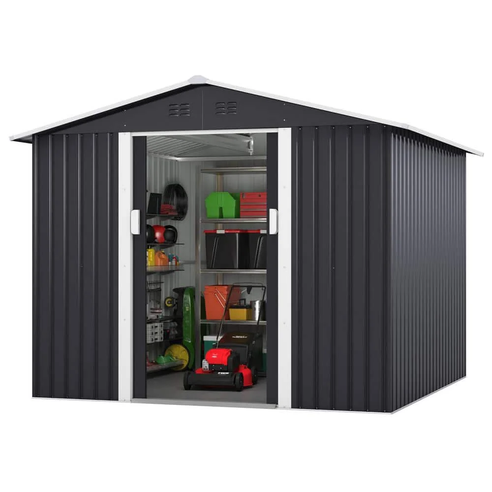 YASN Metal Garden Shed Outdoor Tool Storage House Garden Storage Shed for Tools