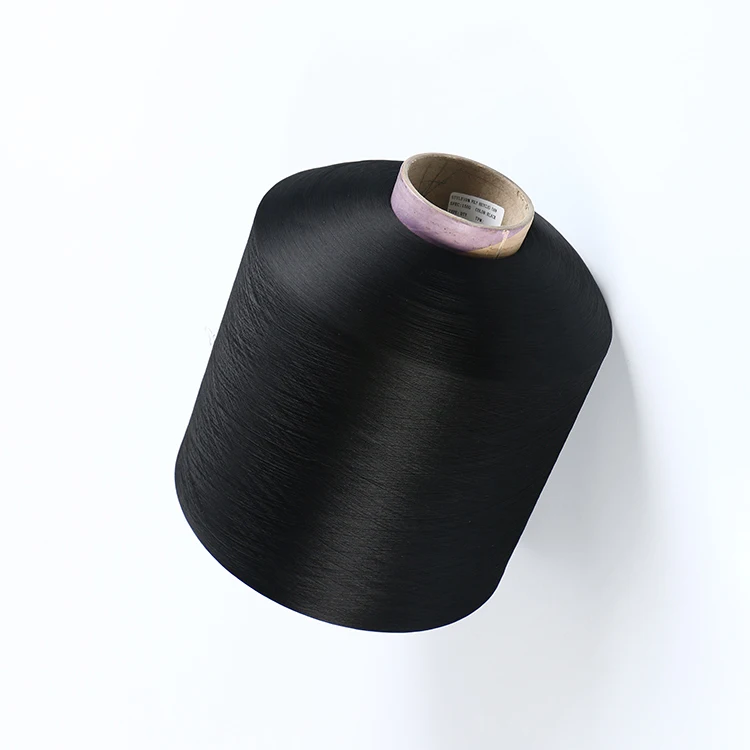 AA grade factory sales DTY polyester filament yarn Bleach white 100% polyester DTY 150D/48F yarn HIM SD