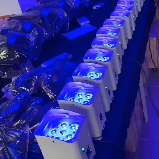 Stage lighting 6x18w Wireless Dmx Battery Powered Wifi Led Uplight Par Up Light For Wedding Party Bar