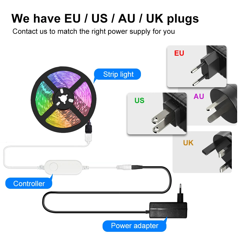 
Now the delivery Amazon Alexa Google Home 16.4ft kit Wifi 18leds/m smd5050 rgb IP20 Flexible smart LED Strip Light 