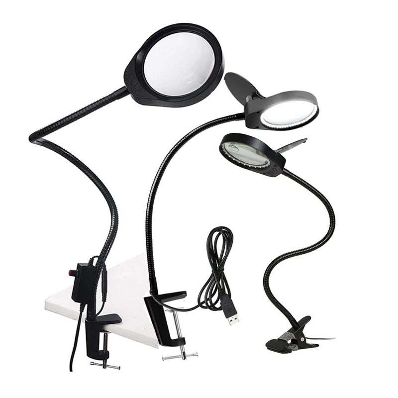 VPD-5S Hot sale flexible clip on watch repairing magnifying glass loupe