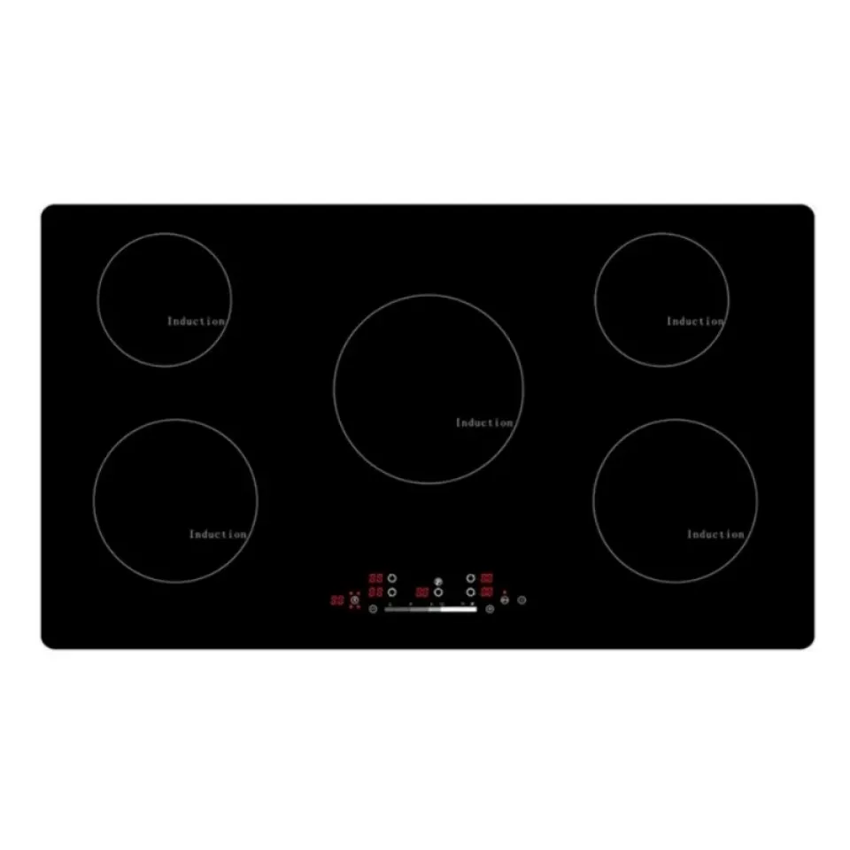 Energy Conservation Five Burner Electric Glass For Induction Cookers