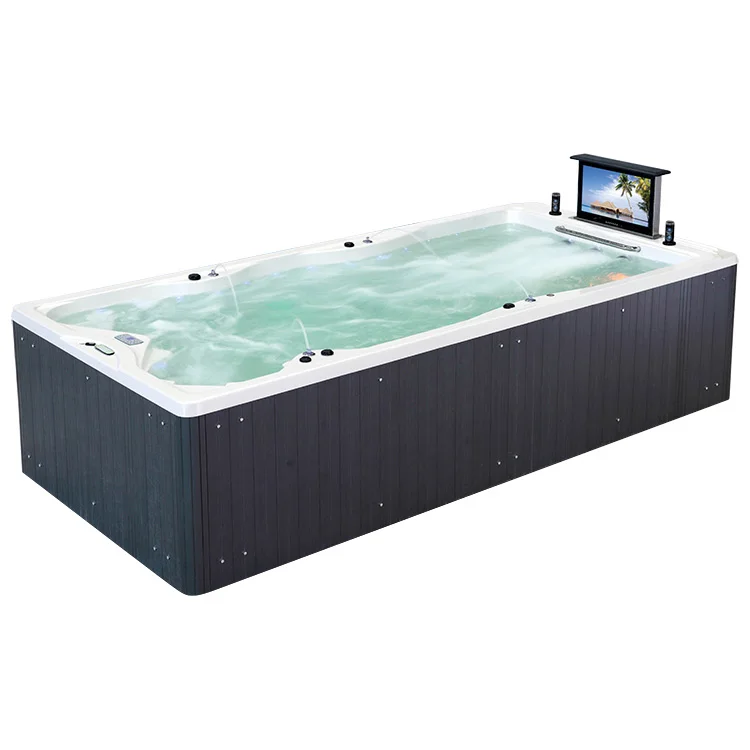 hot tub spa with balboa endless acryl whirlpool swimming swim spa pool