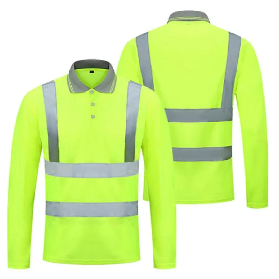Good quality exquisite fluorescent Workwear Polo T-shirt travail breathable workwear
