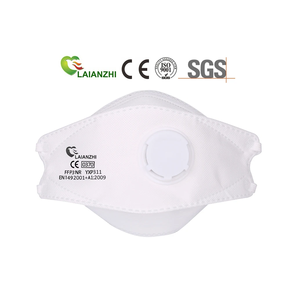 Custom logo breathable 4 layer fish shape non woven dust mask ffp3 respirator en149 disposable facemask
