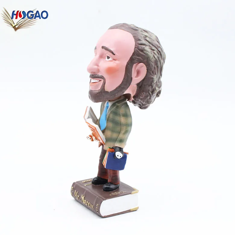 cute football bobble head figurine resin dashboard bobble head football player