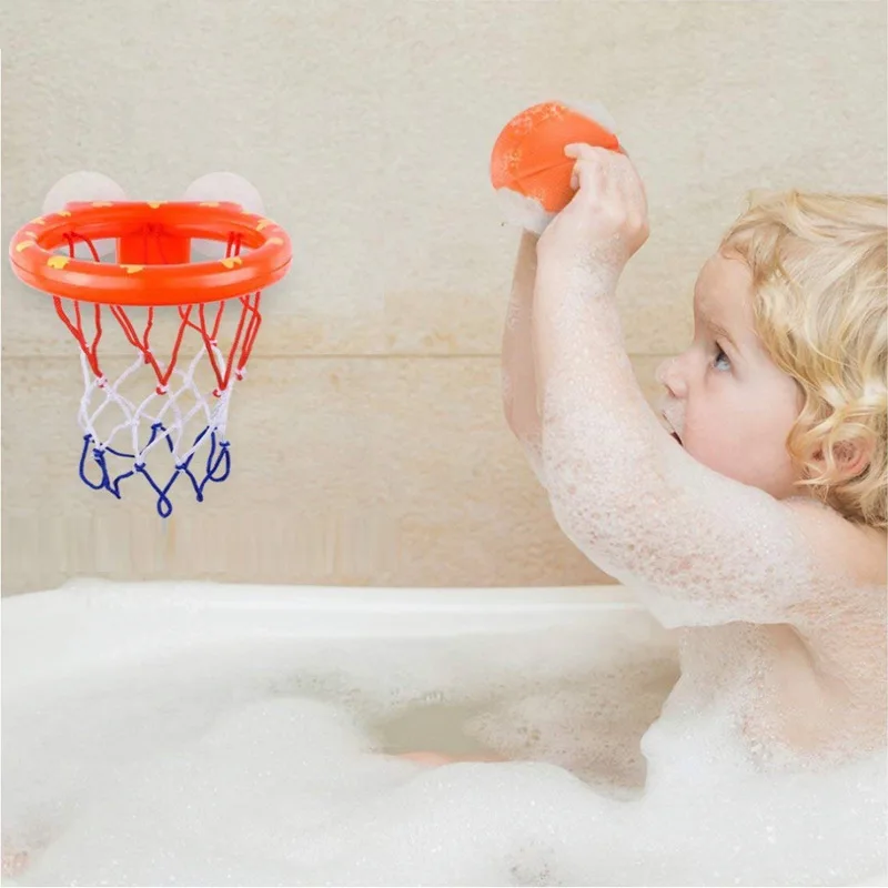 XYB Bathroom sucker basketball box Baby play bath basketball toy Baby mini shot child bath toy