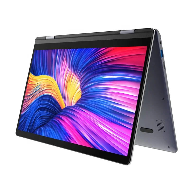 14,1 дюймовый 1080P сенсорный экран 8 ГБ + 128 Гб SSD 360 градусов откидной нетбук клавиатура с подсветкой студенческий компьютер Ноутбуки