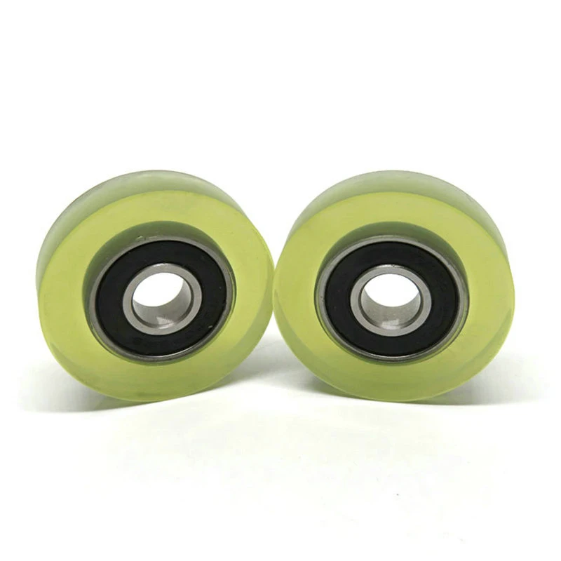 Miniature Poly Urethane Coated Roller 608RS Bearing non-standard PU Covered Showcase Sliding Door Pulley