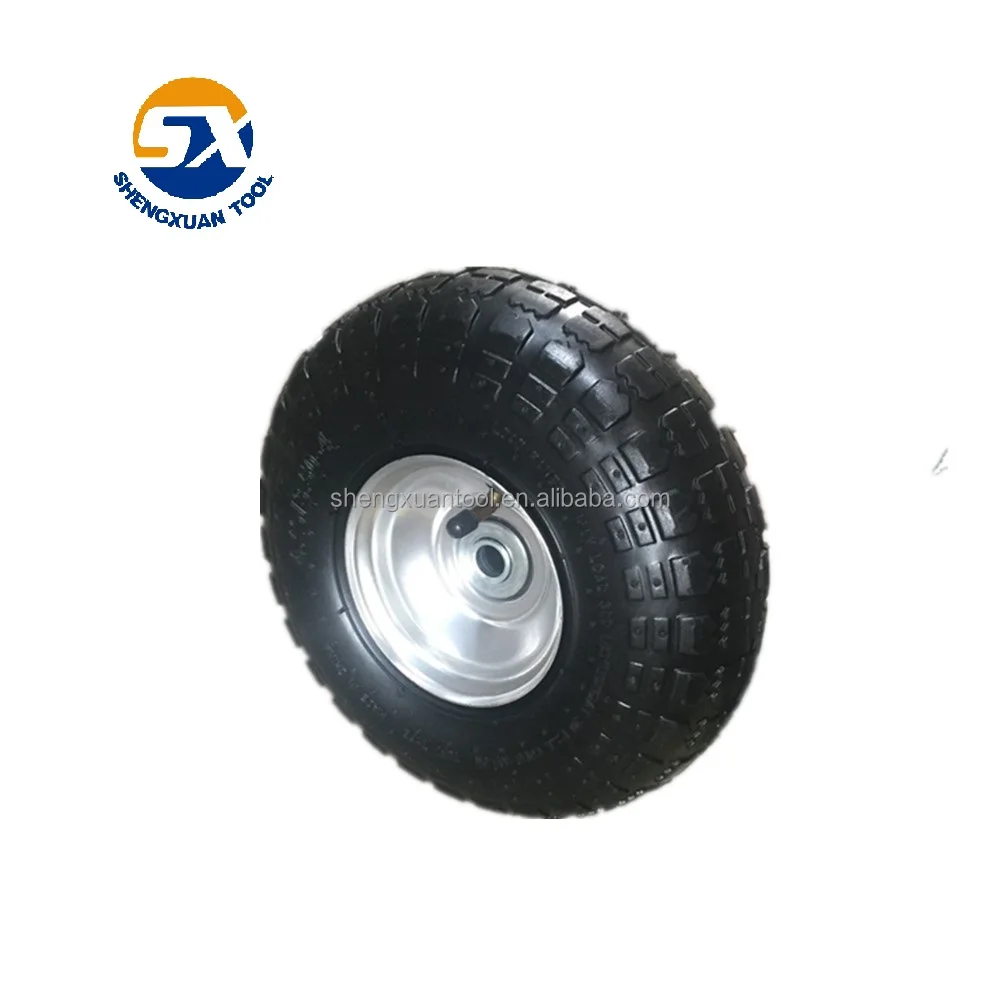 Heavy duty hand trolley wheels , off road steel rim wheels