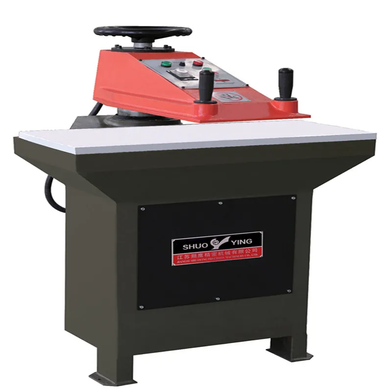20T hydraulic swing arm shoe making cutting machine