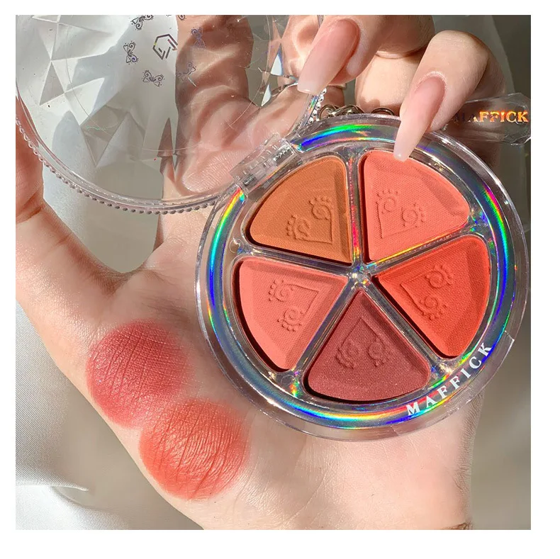 Частная этикетка 5 видов цветов лепесток Румяна Тени для век изготовленным на заказ логосом, длительная защита от воды, макияж, губная помада, al por mayor para Vendor