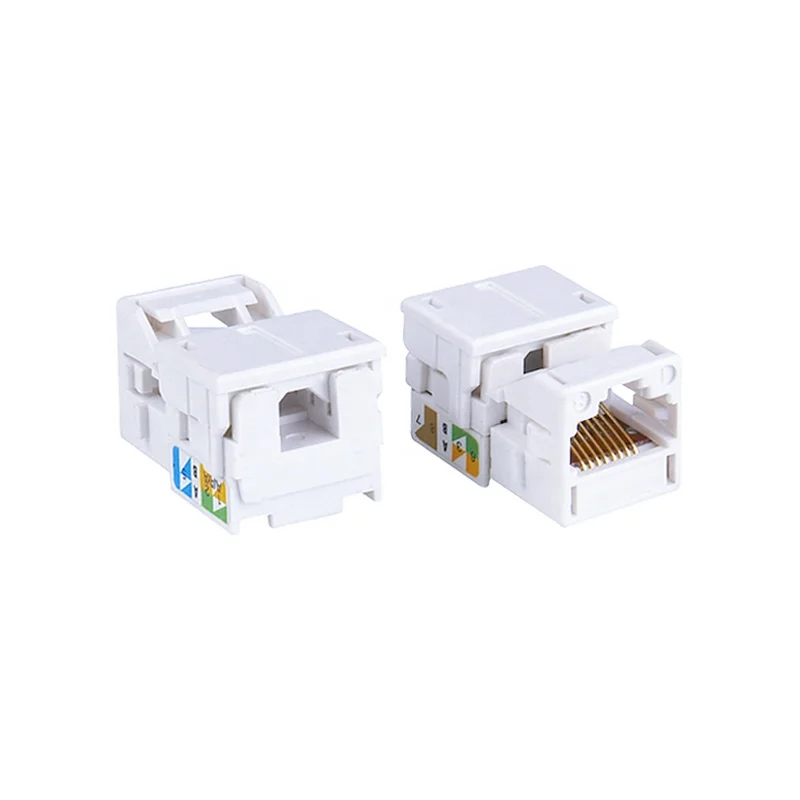 RJ45 CAT6A Keystone Jack UTP Female Computer Modular Jack