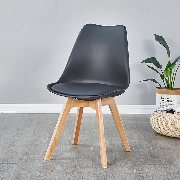 Hot Selling Cheap Price Beautiful Kitchen Furniture milano Plastic Pp Dining Chairs With Beech Wood Legs