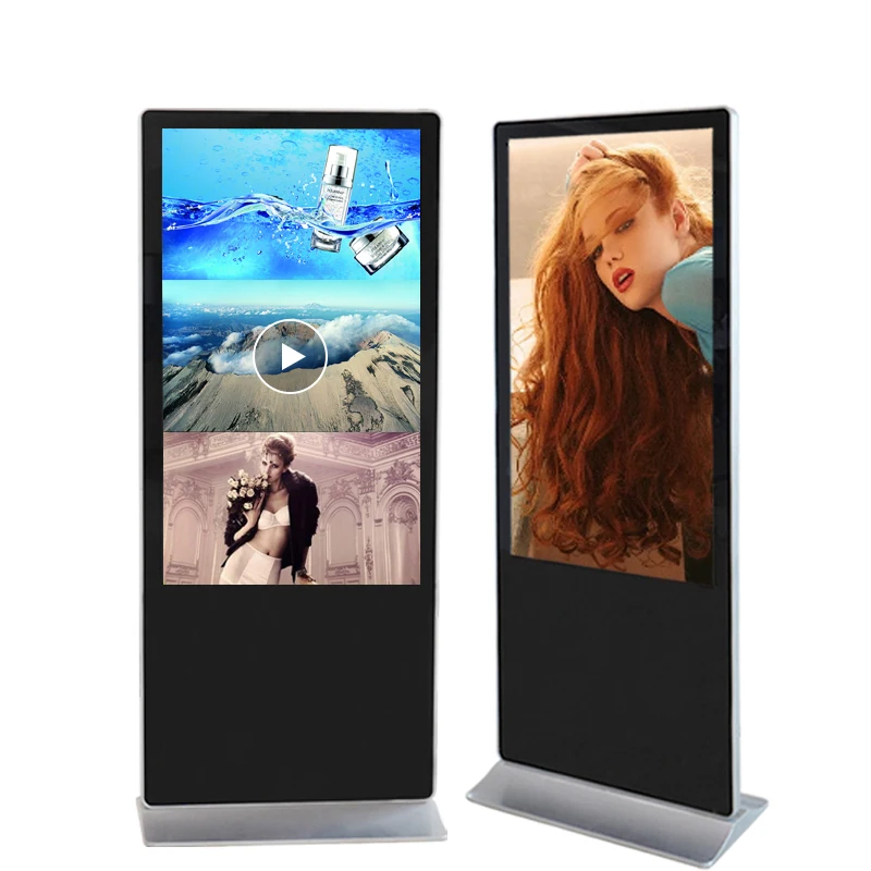 
65 inch cheap touch screen free standing advertising display digital signage totem monitor  (1600097433523)