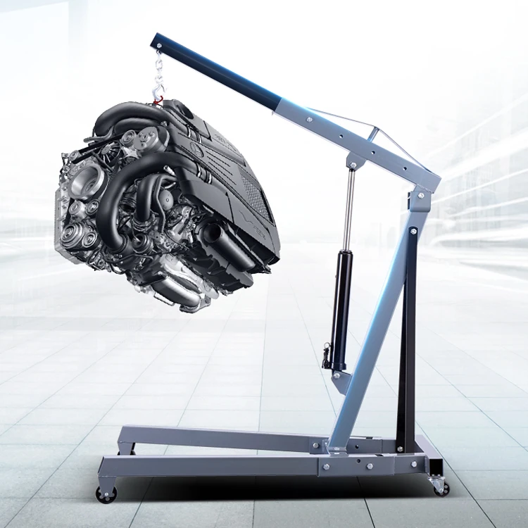 Foldable shop crane hydraulic workshop cranes