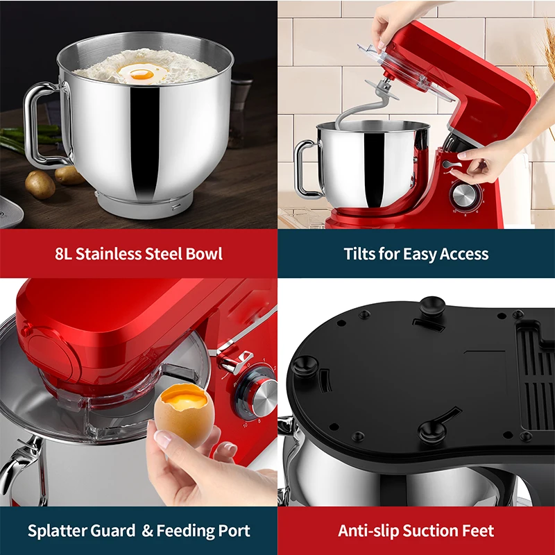 home appliances kitchen home 5 in1 multifunctional stand mixer with blender and meat grinder parts food mixers