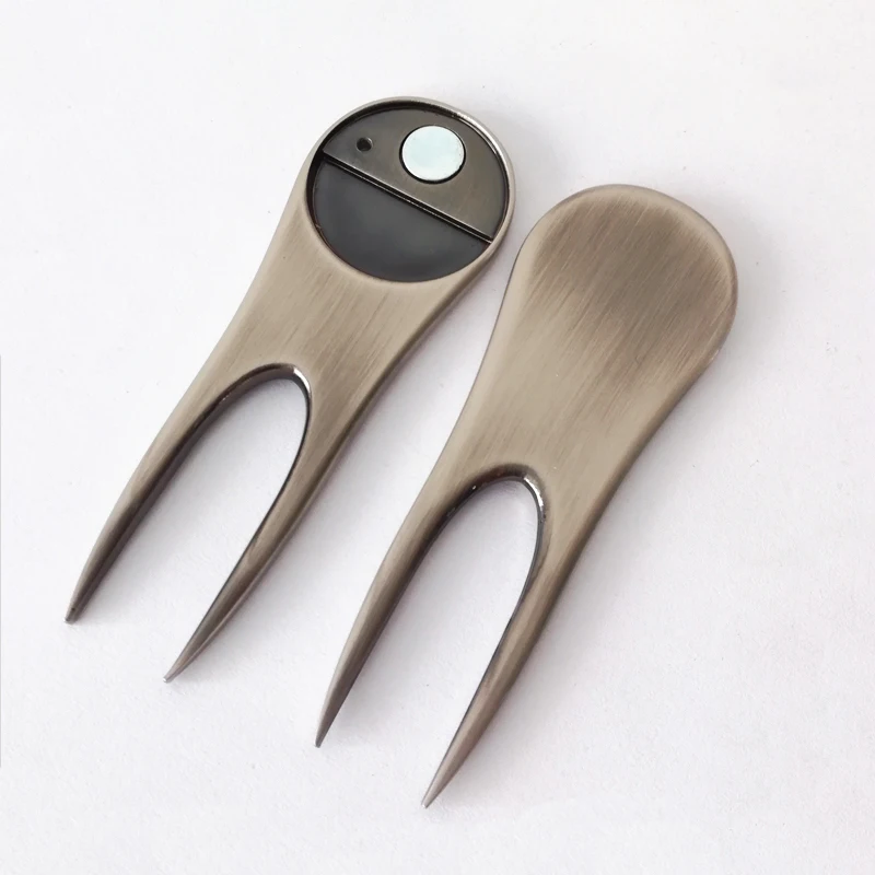 
Bulk Wholesale Foldable Stainless Steel Golf Divot Tool Ball Marker With Magnet Golf Ball Marker 
