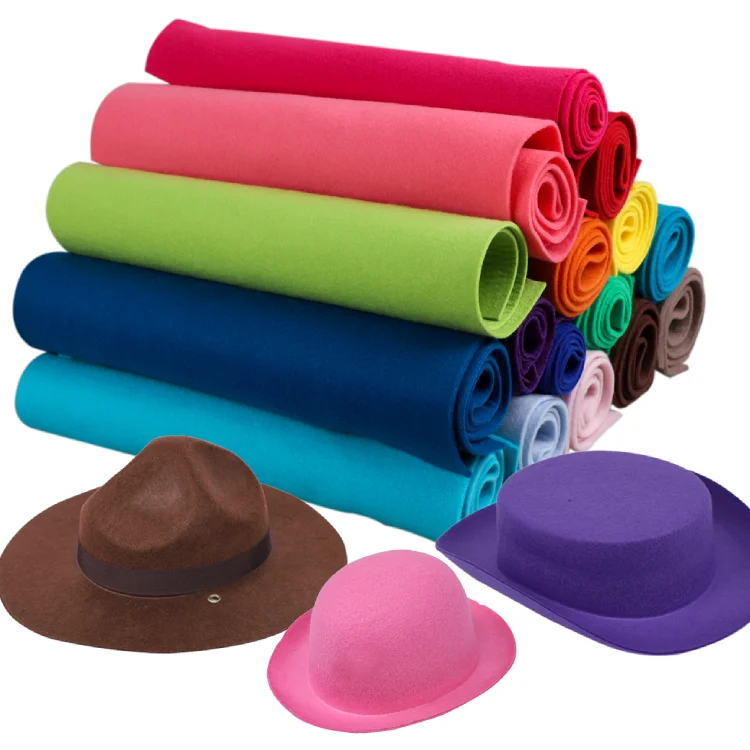 OEM China wholesale felt in the meter 100 australian wool felt fabric felt for hat making