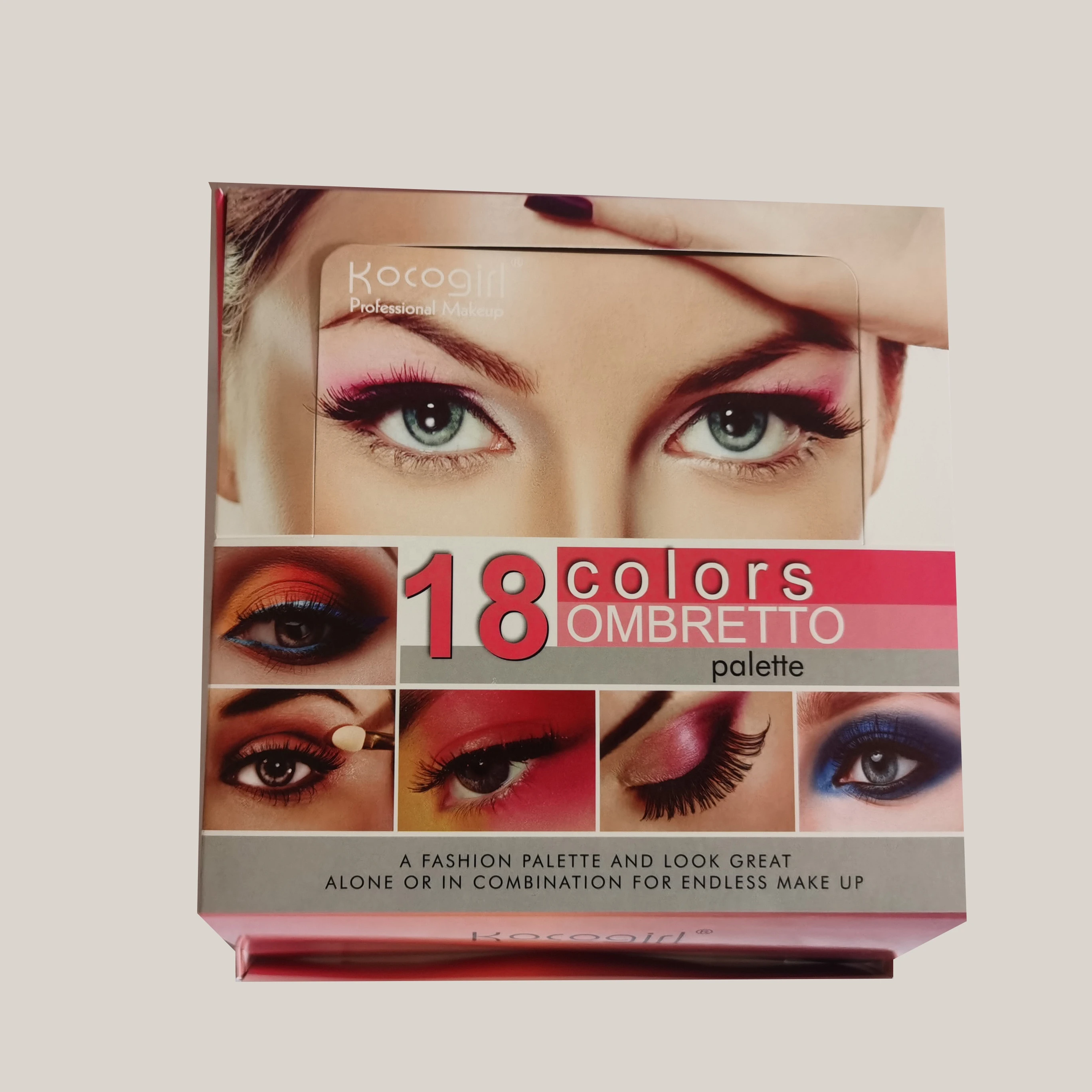 
paper box color buxum display box Eyeshadow display color box 
