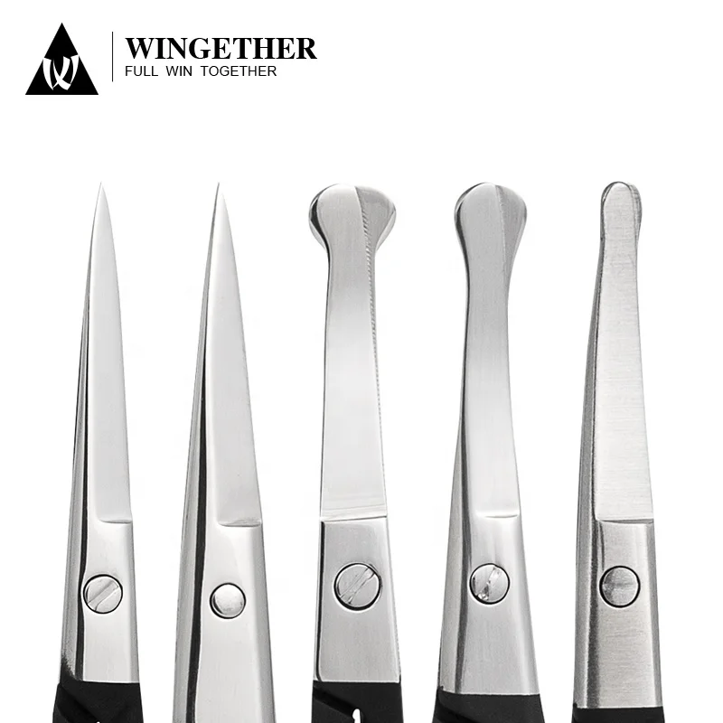 Wingether Amazon, оптовая продажа, все нержавеющие ножницы, прямые ножницы с пластиковой ручкой, ножницы
