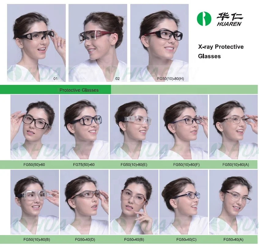 
HUAREN CE X medical lead glasses used in x ray protective glasses x-ray 