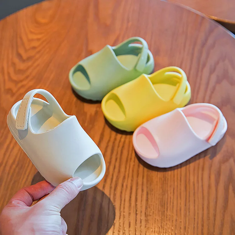 Summer Kids EVA Beach Blank Slippers Slides Baby Indoor