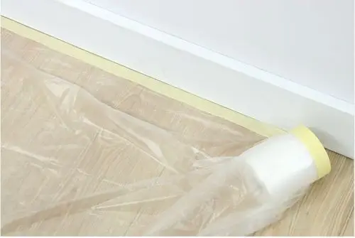 Adhesive Masking Pre-taped Film for Home Carpet Wall Overspray Painting Protective Film