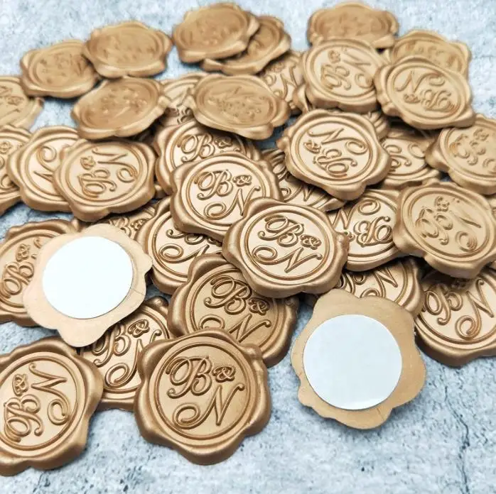 3D Custom Logo Decoration Candle Wax Seal Sticker