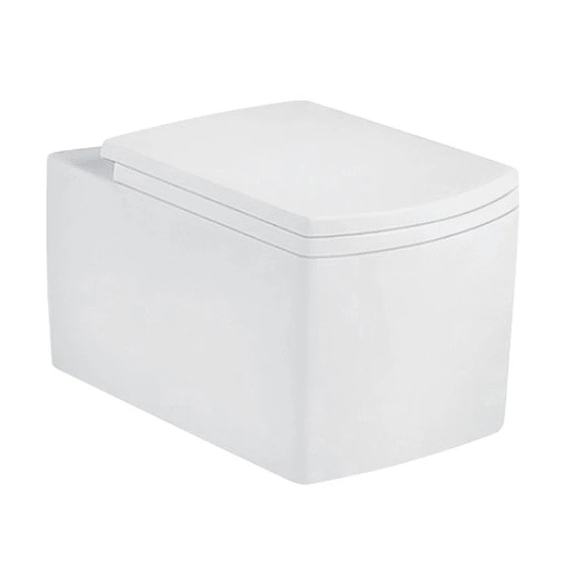 Bathroom Sanitary Ware White Ceramic WC P Tarp Wall Hung Toilet Ceramic One Piece Modern Hotel Wall Mounted 5 Layer Carton 185mm