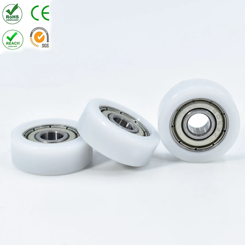 ZOTY BS60519-7 5x19x7 мм пластмассовый нейлоновый шкив 605RS для раздвижных дверей направляющий ролик жесткие пластиковые колеса оконные ролики