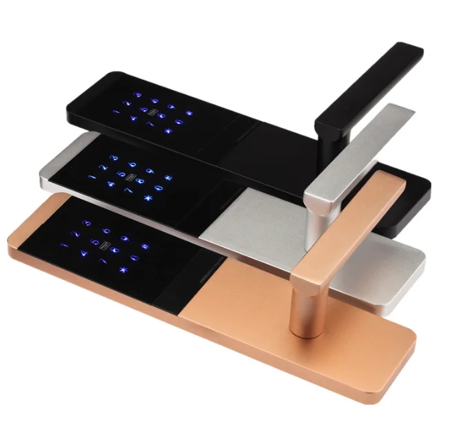 Aluminum Alloy APP Controlled Pin Code Card Hotel Door Lock WIFI with Remote Control