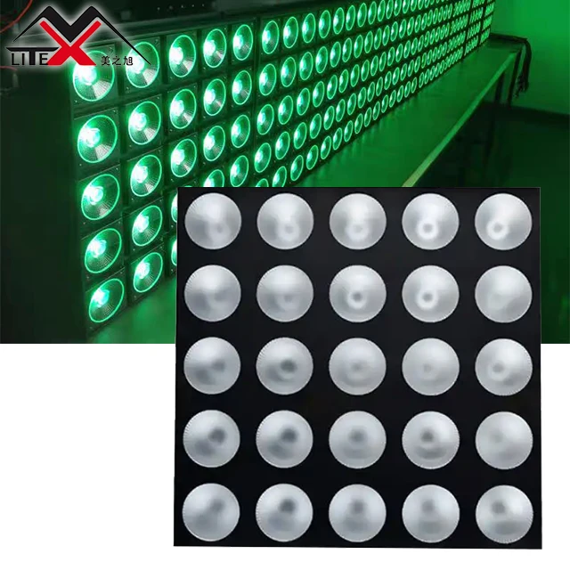 Led Rgbw 25pcs10w COB Matrix Blinder 5x5 DMX Blinder Panel Light for DJ Stage bar performance light