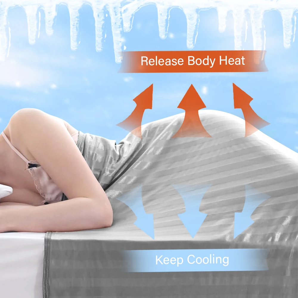 Arc-Chill Q-Max> 0,5 волокно сохраняет охлаждение ребенка для летнего ночного пота охлаждающие Одеяла Легкие диванные одеяла для детей и взрослых