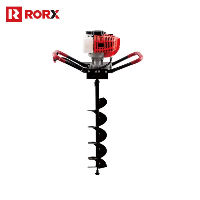 RORX 51.7cc бензиновый экскаватор для посадки деревьев земляной дрель