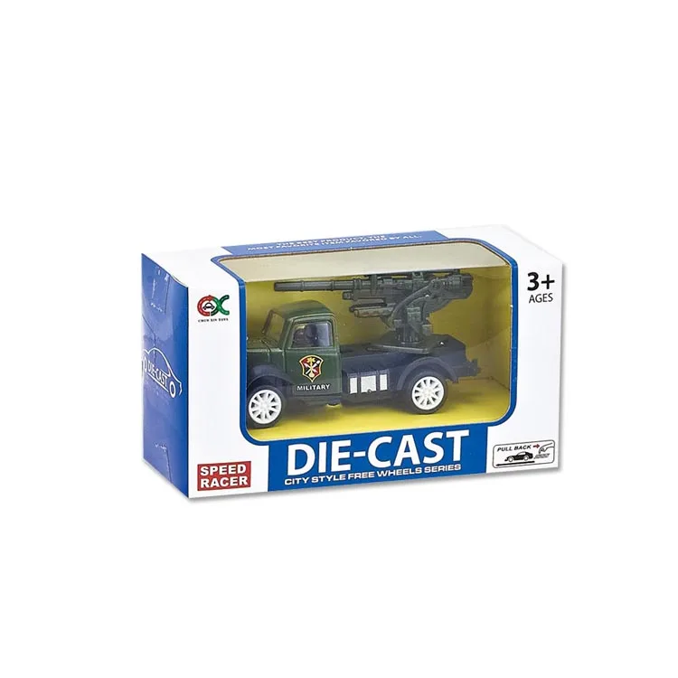 1:55 Children new design diecast military vehicle model small metal  military pullback toy car