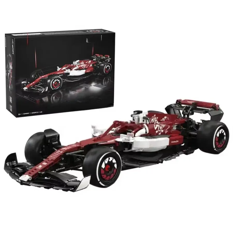 CaDa C61041-C64005 New Technic 1:8 Alfa Romeo Racing Formula C42 Car Model DIY Assembly Brick Toys For Kids Building Block Sets