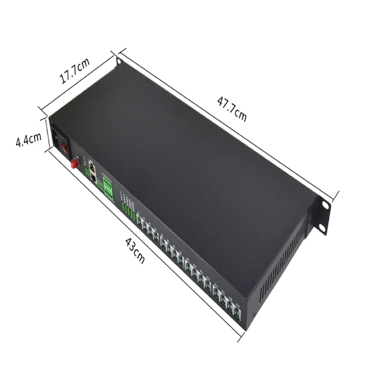 Hpe 16-channel Telephone And 2-channel Gigabit Optical Fiber Isolated Network Fiber Optical Transceiver