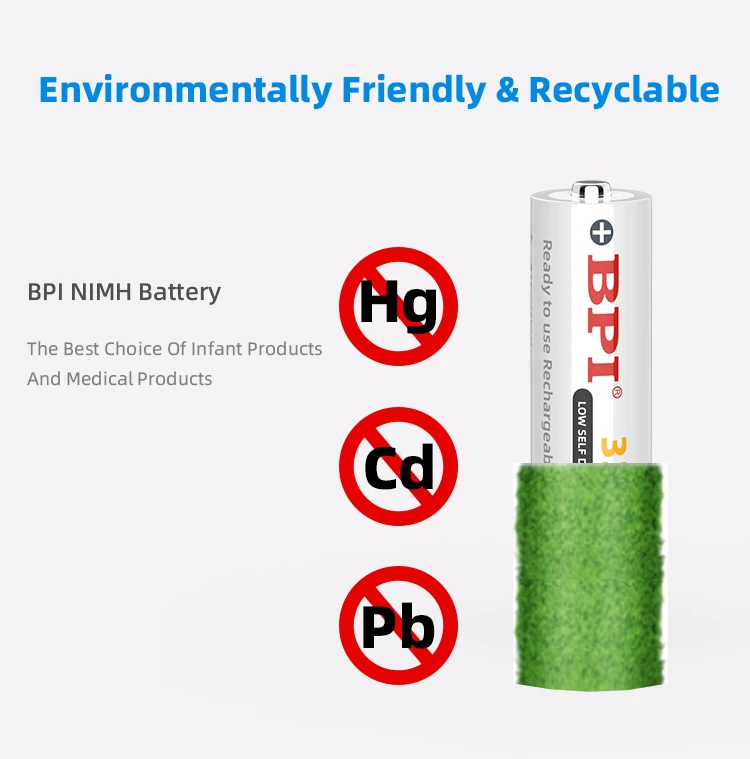 Supermarket Wholesale Rechargeable 1.2V 1.5V 9V Aaa Aa 9V C D Nimh Cell 9 Volt 700Mah 3000Mah Nickel Metal Hydride Ni-Mh Battery