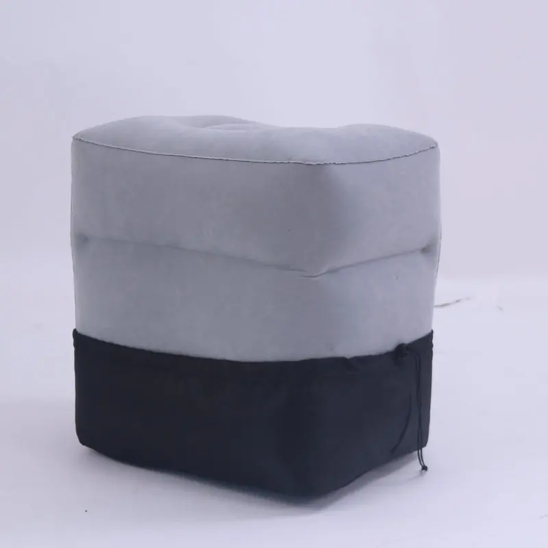 Hot Adjustable Height Cushions Kids Adults Office Home Airplane Travel Inflatable Foot Rest Pillow for Travel