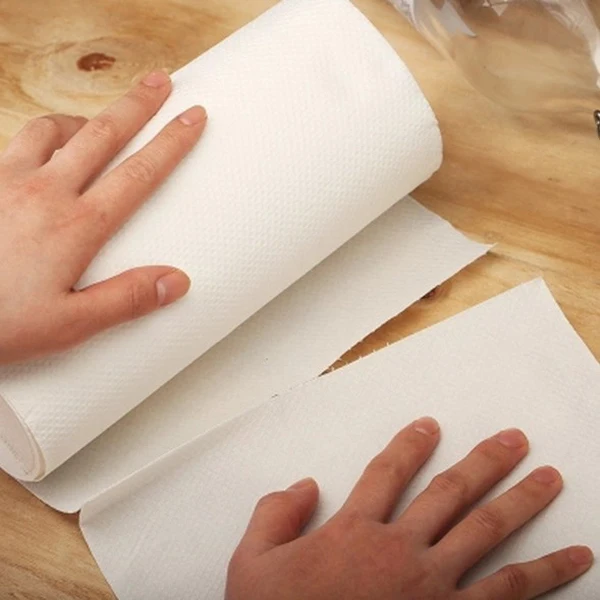 Low Price Oil Cleaning Tissue 2 Layer Water Absorbing Kitchen Tissue Paper Towel